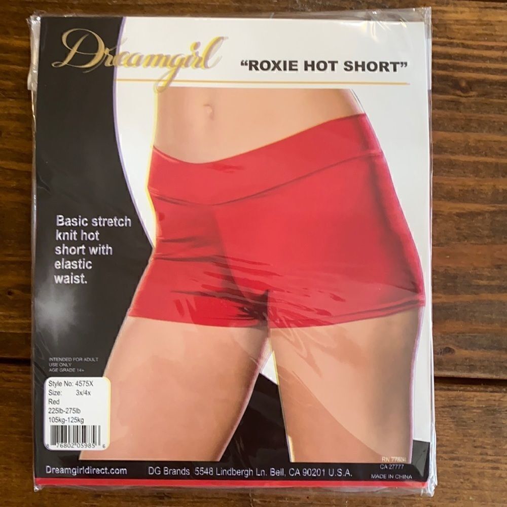 Dream Girl Roxie Hot Shorts 3X/4X NWT